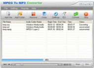 MPEG To MP3 Converter screenshot